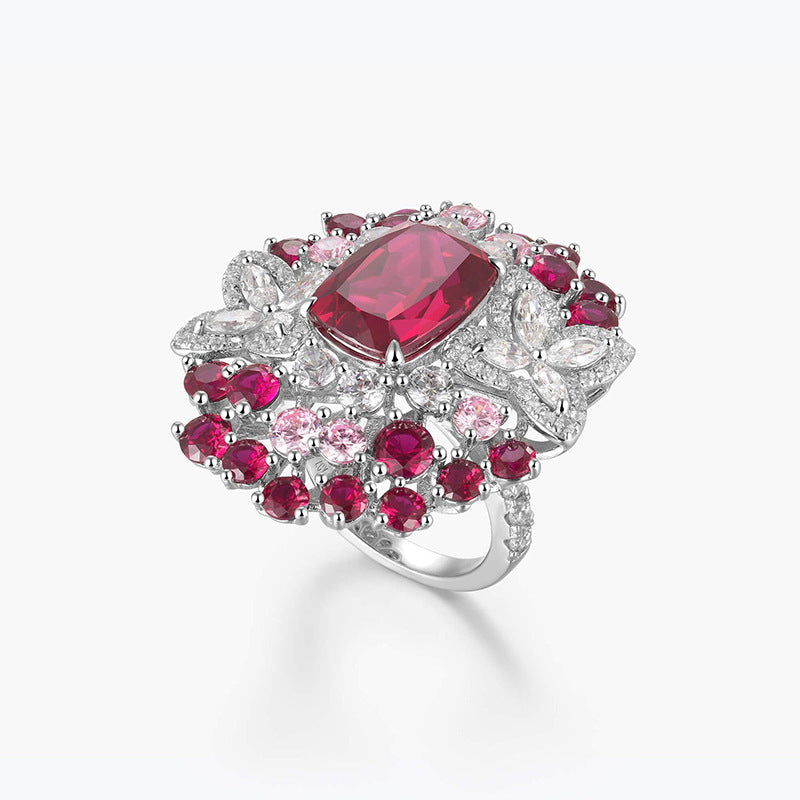Pigeon Blood Red Ring Luxury Premium