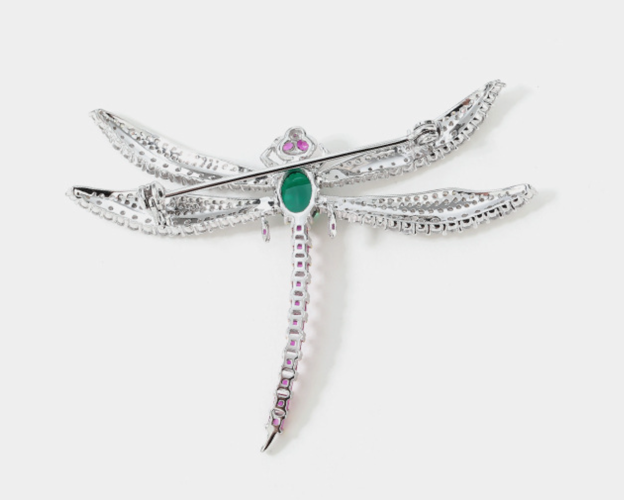 Red Dragonfly Diamond Brooch Haute Corsage