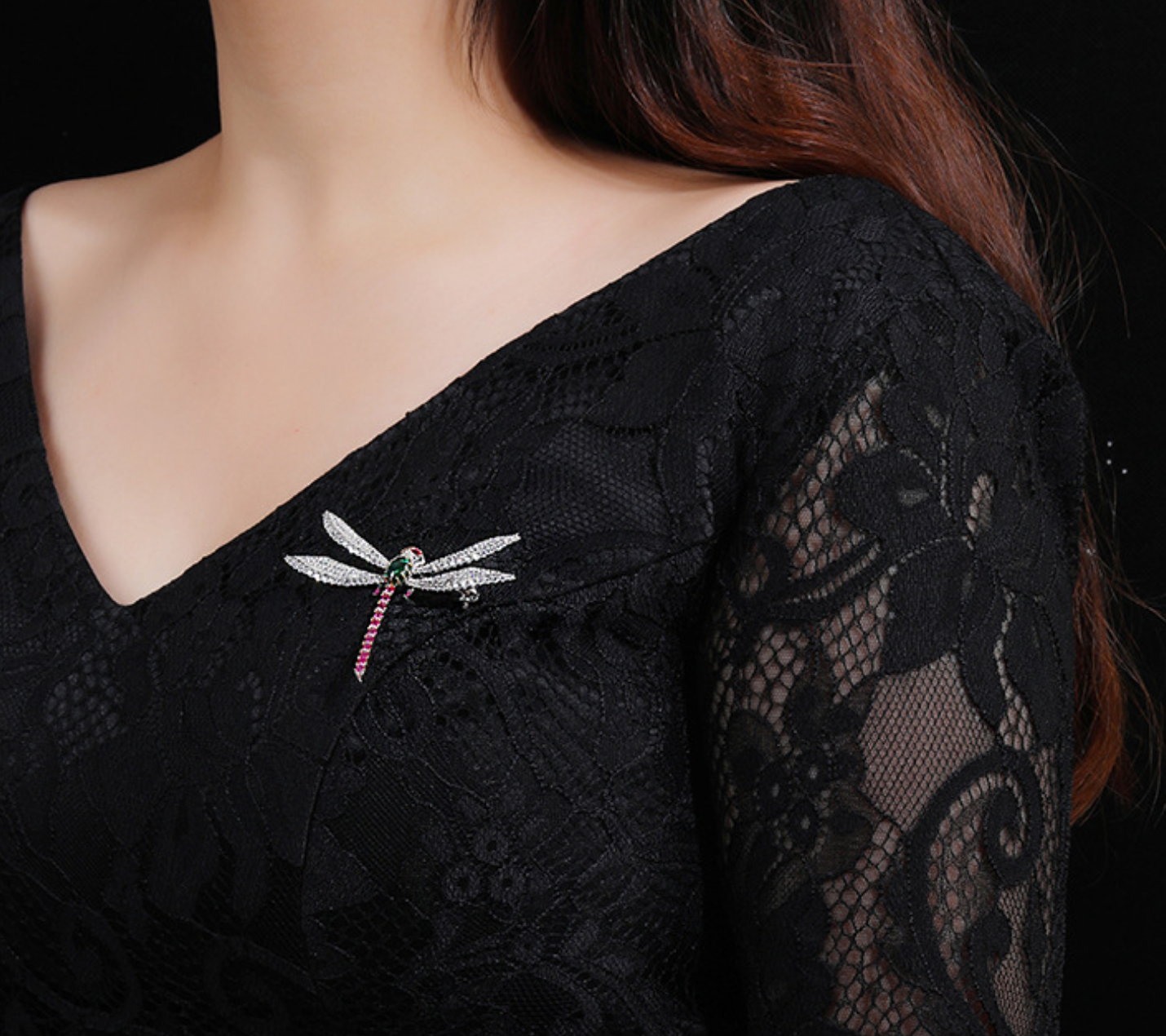 Red Dragonfly Diamond Brooch Haute Corsage