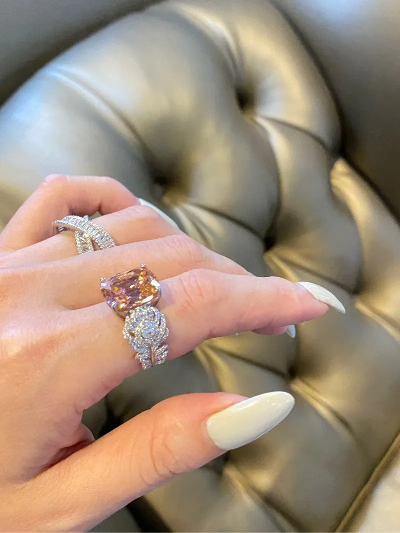 Bird's Feather Realm Morgan Ring High Carbon Diamond Morgan