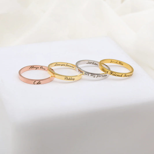 Customizable Engraved Charm Rings: Personalization at Its Finest