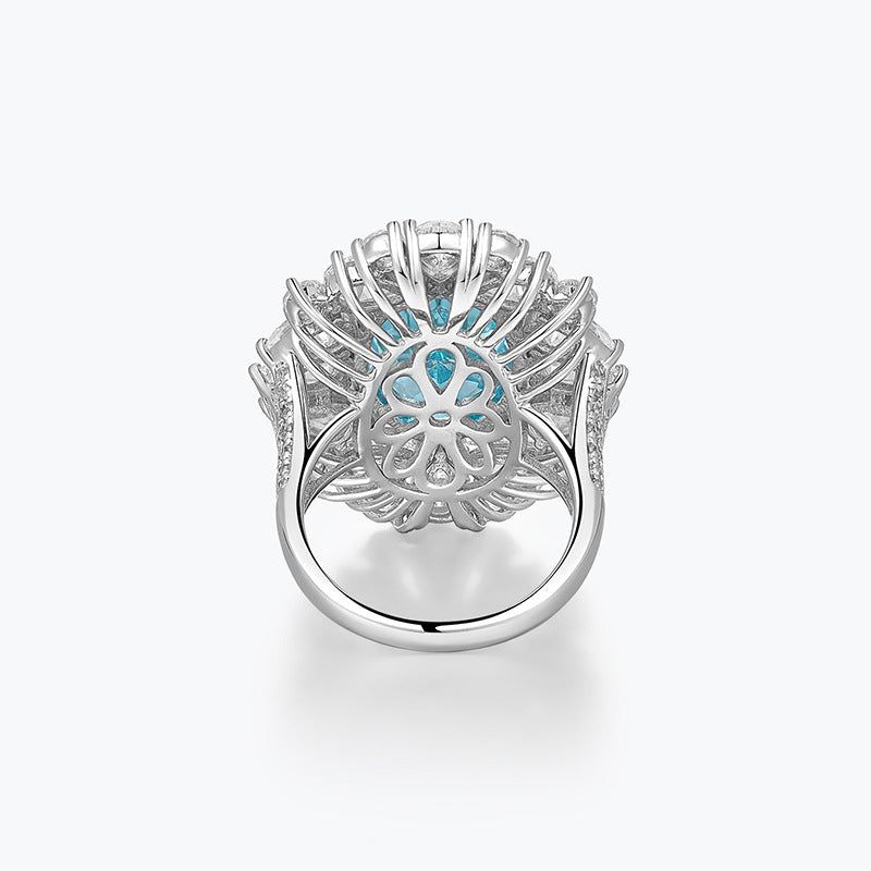 Paraiba Ring Fashion High-end Jewelry
