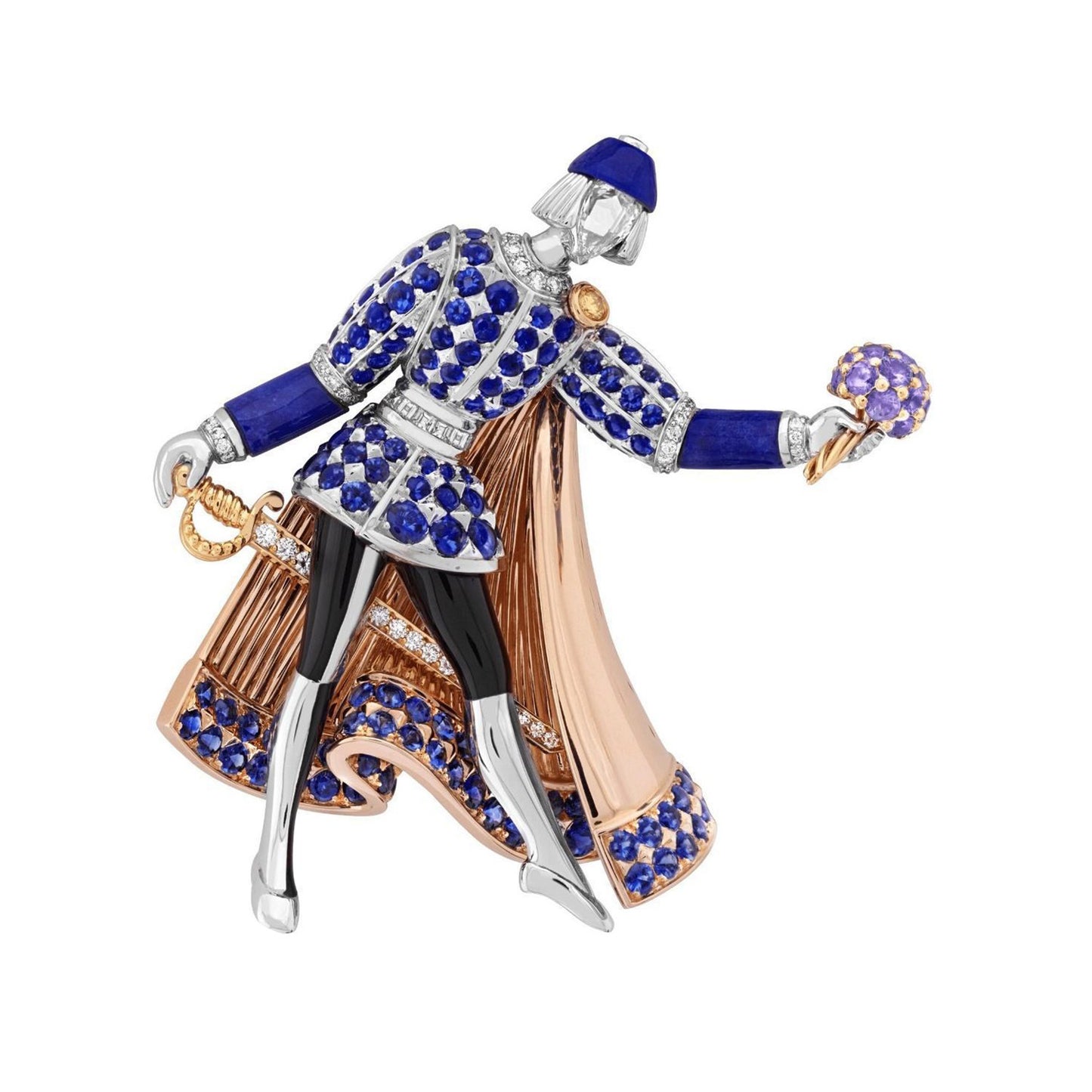 Love Marks Romeo and Juliet Ball Elegant Brooch