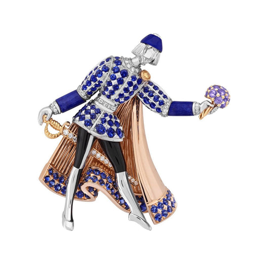 Love Marks Romeo and Juliet Ball Elegant Brooch