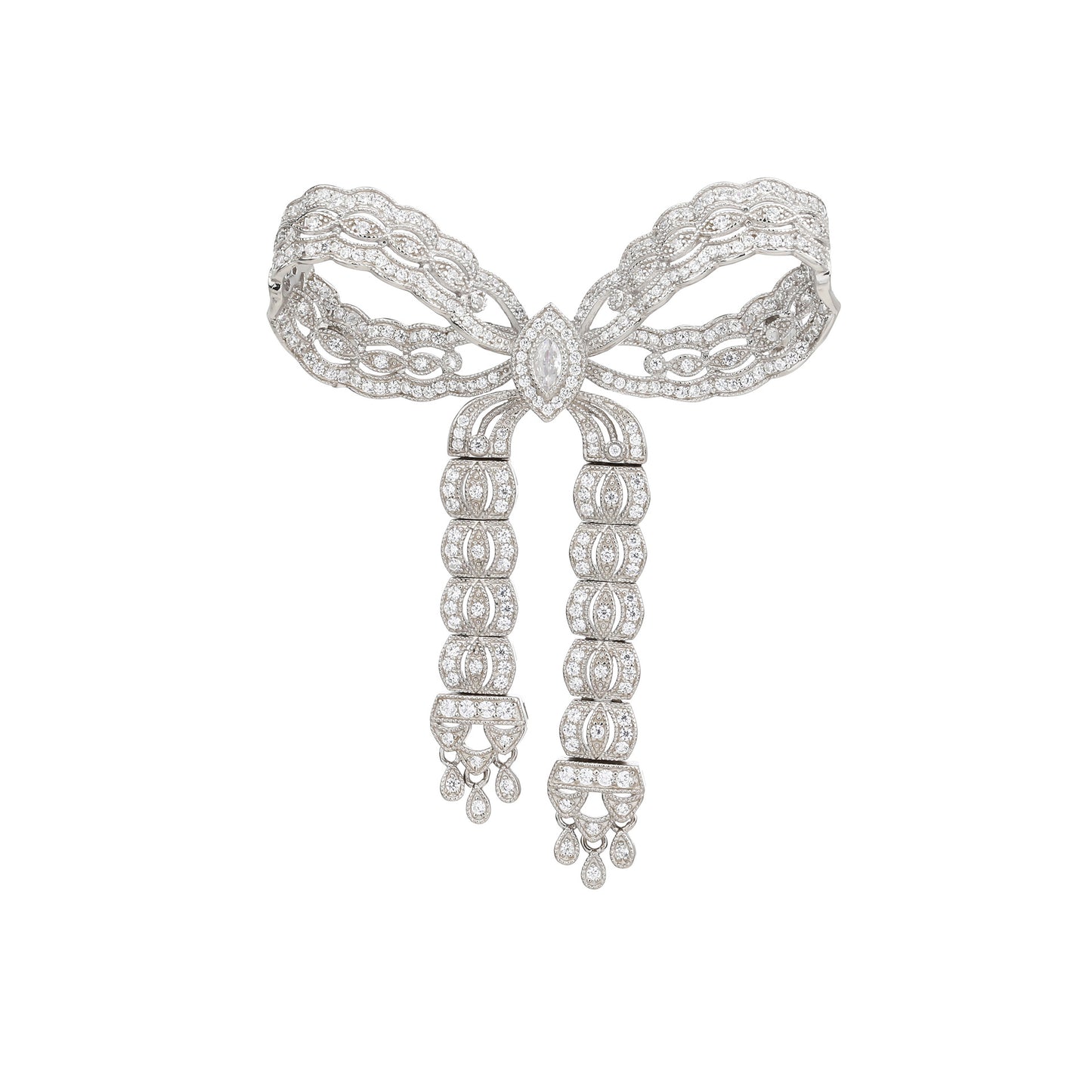 Bow Diamond Brooch Women Premium Niche Corsage