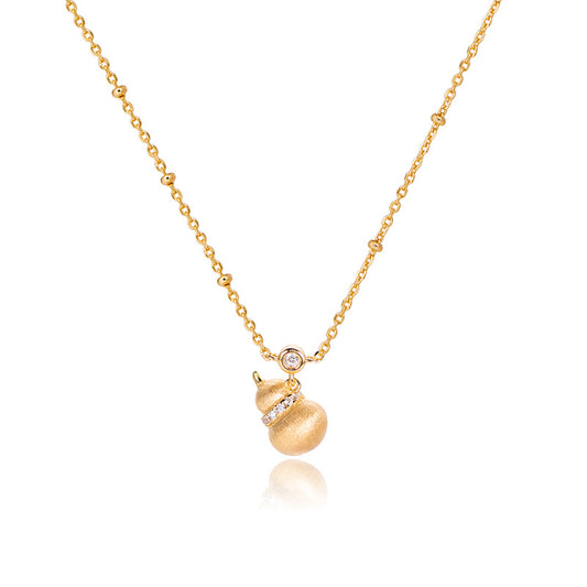 Gourd Lasso Original Design Silver Necklace