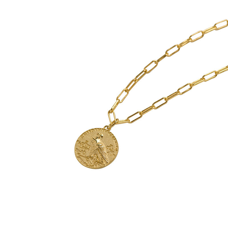 Queen's Head 18K Gold Vintage Gold Coin Necklace