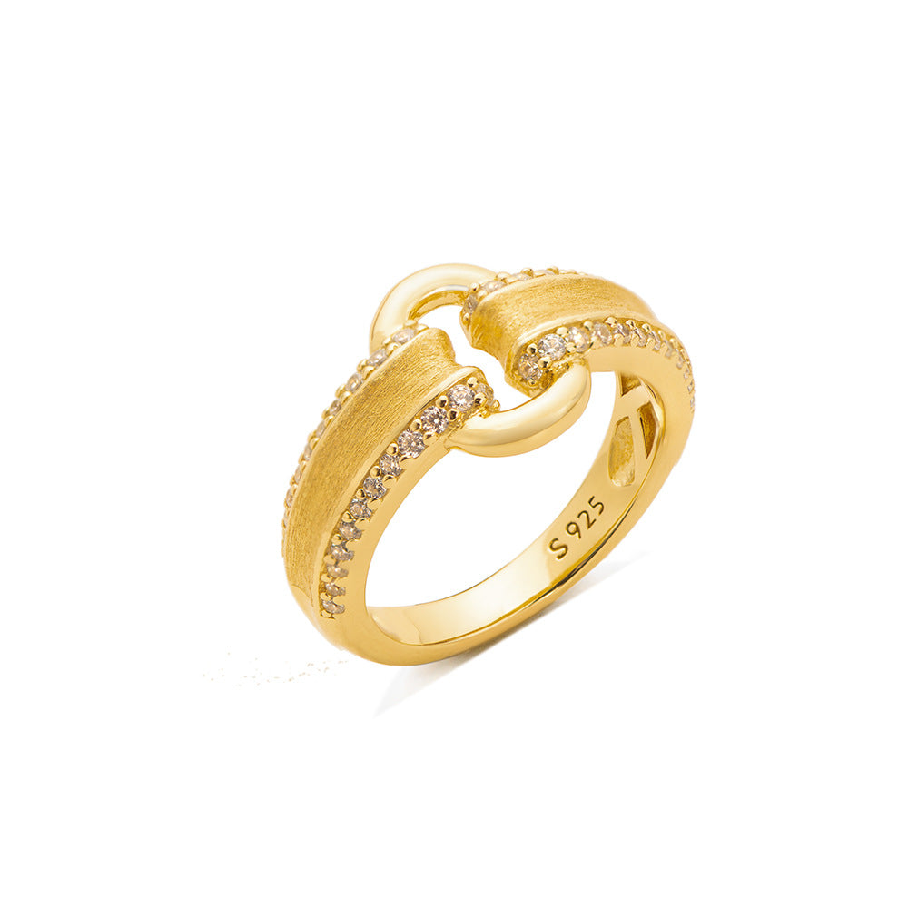 Medieval Dollar Satin O Brushed Ring
