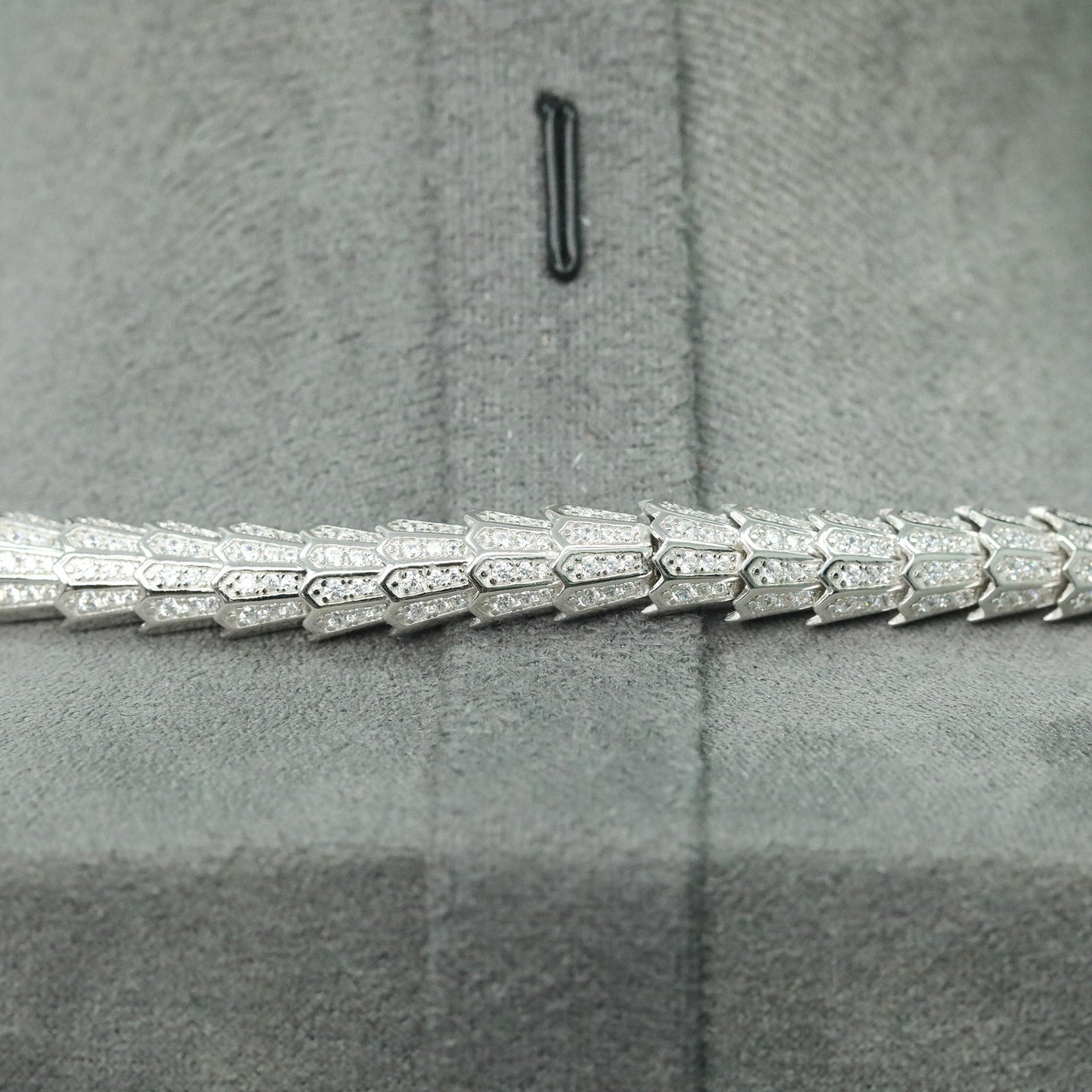 High Carbon Diamond Spirit Snake Bone Wood and Green Silver Gold Plated Necklace