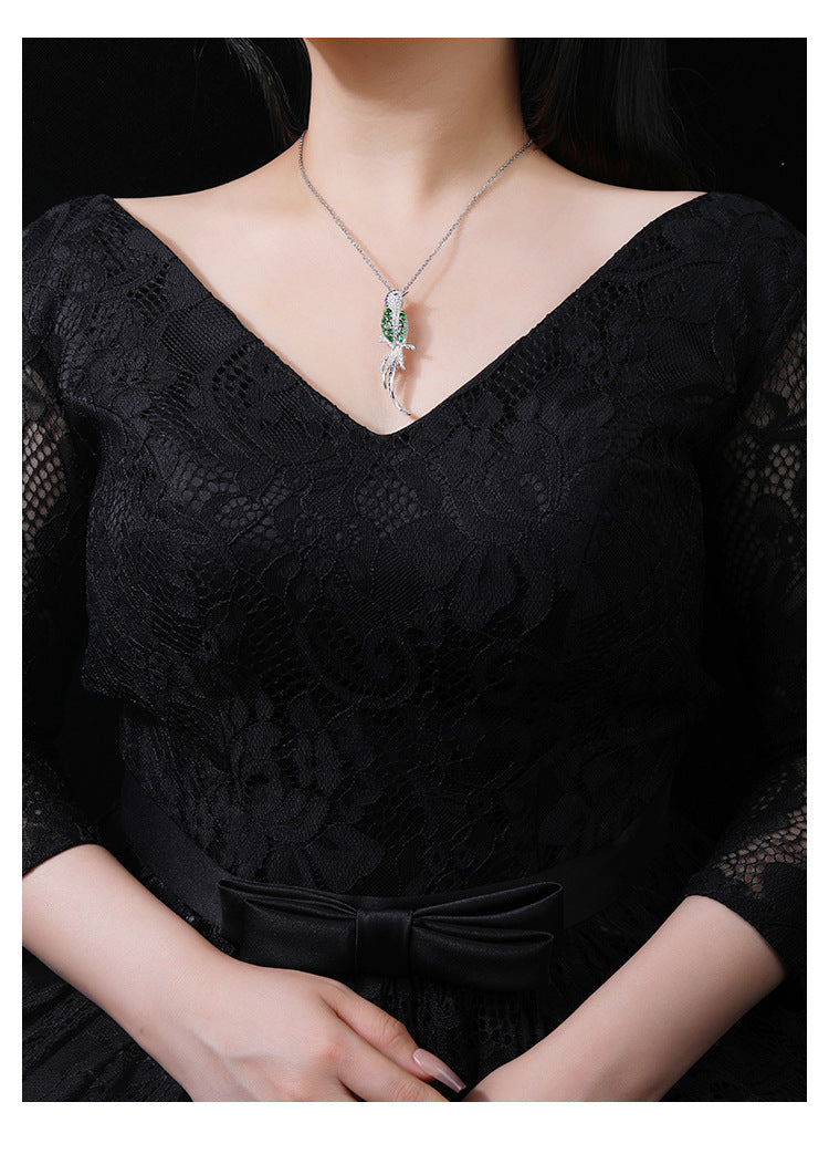 Hummingbird Blue Green Diamond Brooch Couture Corsage Jewelry