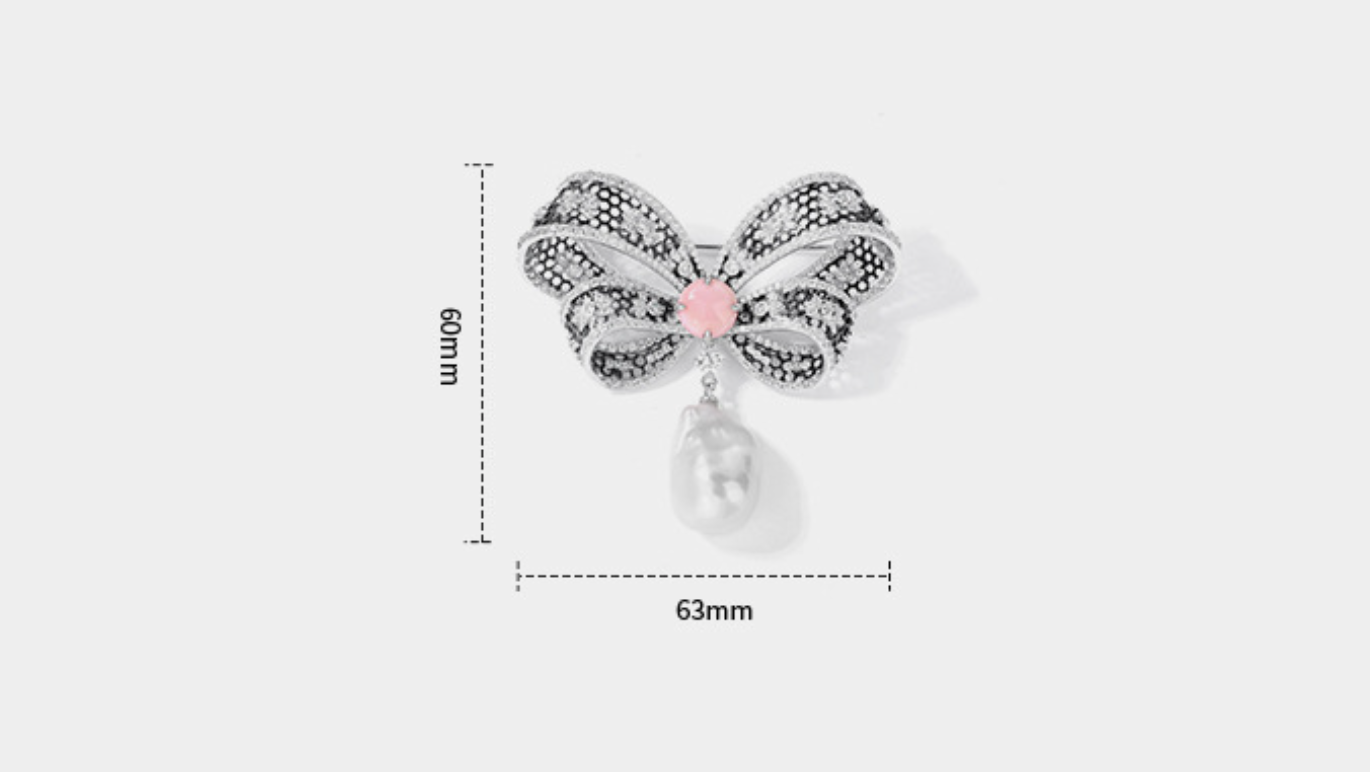 Baroque Pearl Butterfly Diamond Brooch Haute Corsage