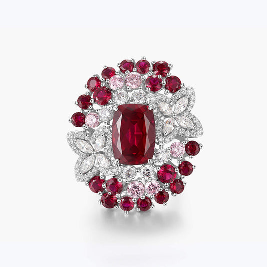 Pigeon Blood Red Ring Luxury Premium