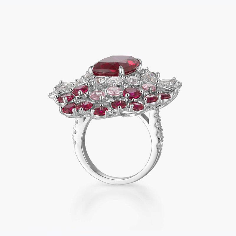 Pigeon Blood Red Ring Luxury Premium