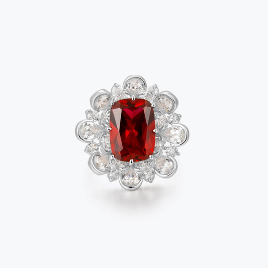 Natural pigeon's blood ruby ring