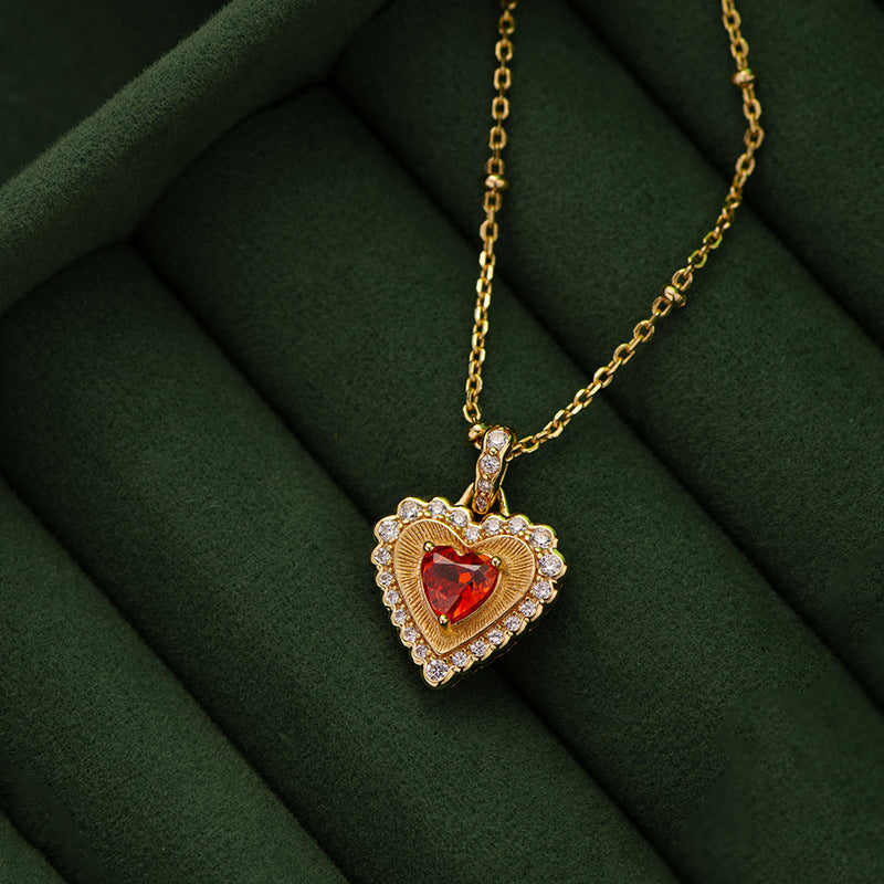 Love Red Paparacharas Necklace