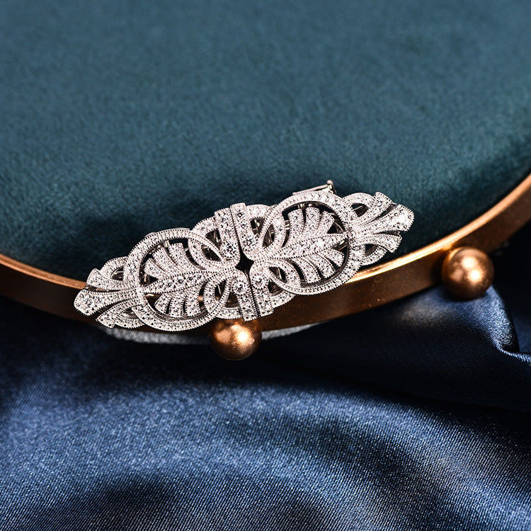 Vintage Vintage Fashion Double Clip Detachable Brooch