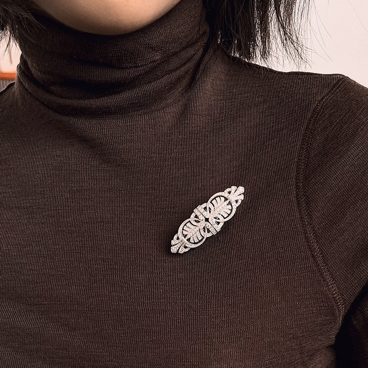 Vintage Vintage Fashion Double Clip Detachable Brooch
