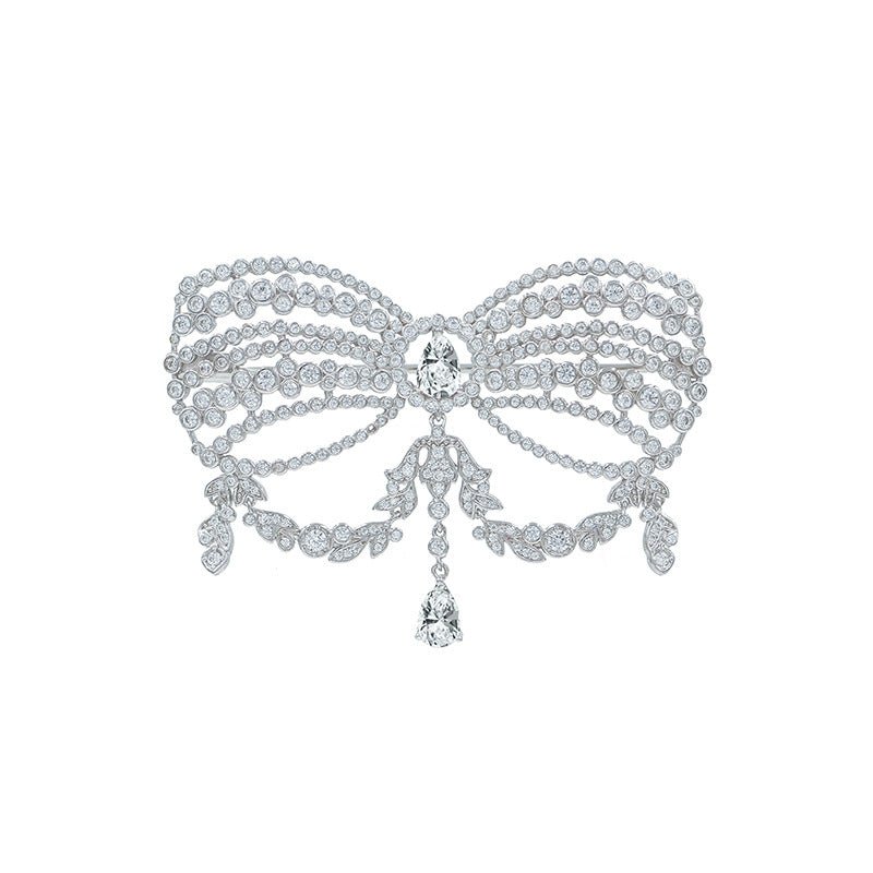 Sweet Elegant Bow Vintage Brooch