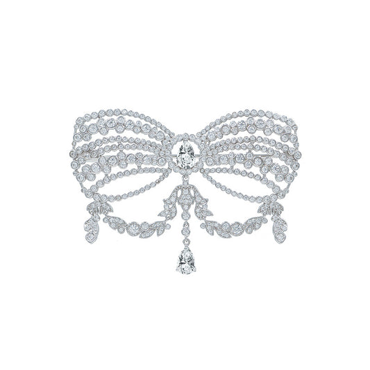 Sweet Elegant Bow Vintage Brooch